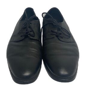 Ecco black leather tie up dress shoes men’s size 10
